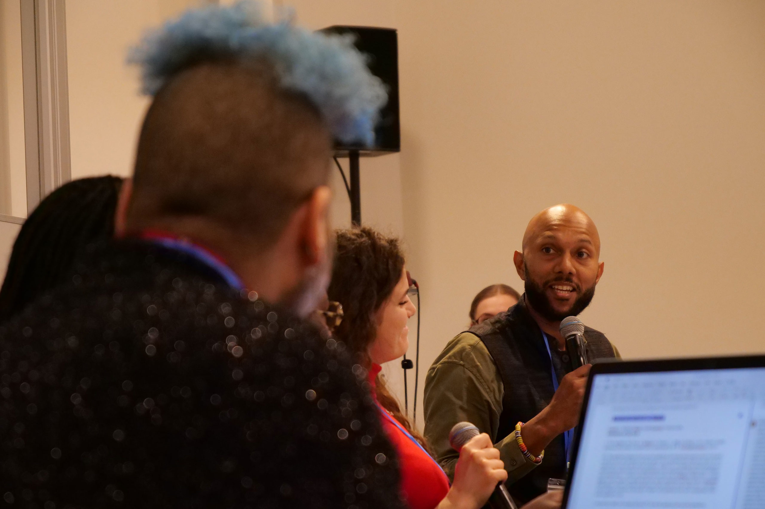 Intersectional Rewrites Community of Authors workshop, February 2024. Photo: Gabriela Anderson